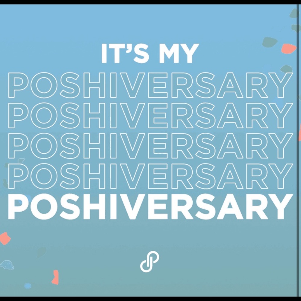 Poshmark Anniversary 9 years. Established 2013. Posh Ambassador.